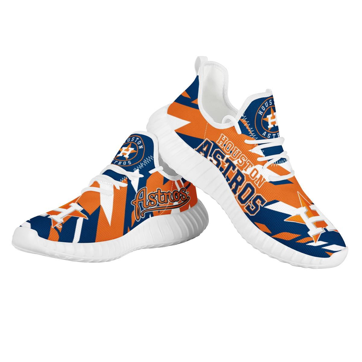 Men's Houston Astros Mesh Knit Sneakers/Shoes 001